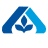 logotipo estilizado A azul con hoja