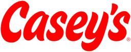 Casey's General Stores gas station brand logo: scripted red Casey's wordmark