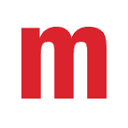 Meijer gas station brand logo: red and blue Meijer wordmark with curved accent