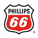 Phillips 66 gas station brand logo: red orange and black shield 66