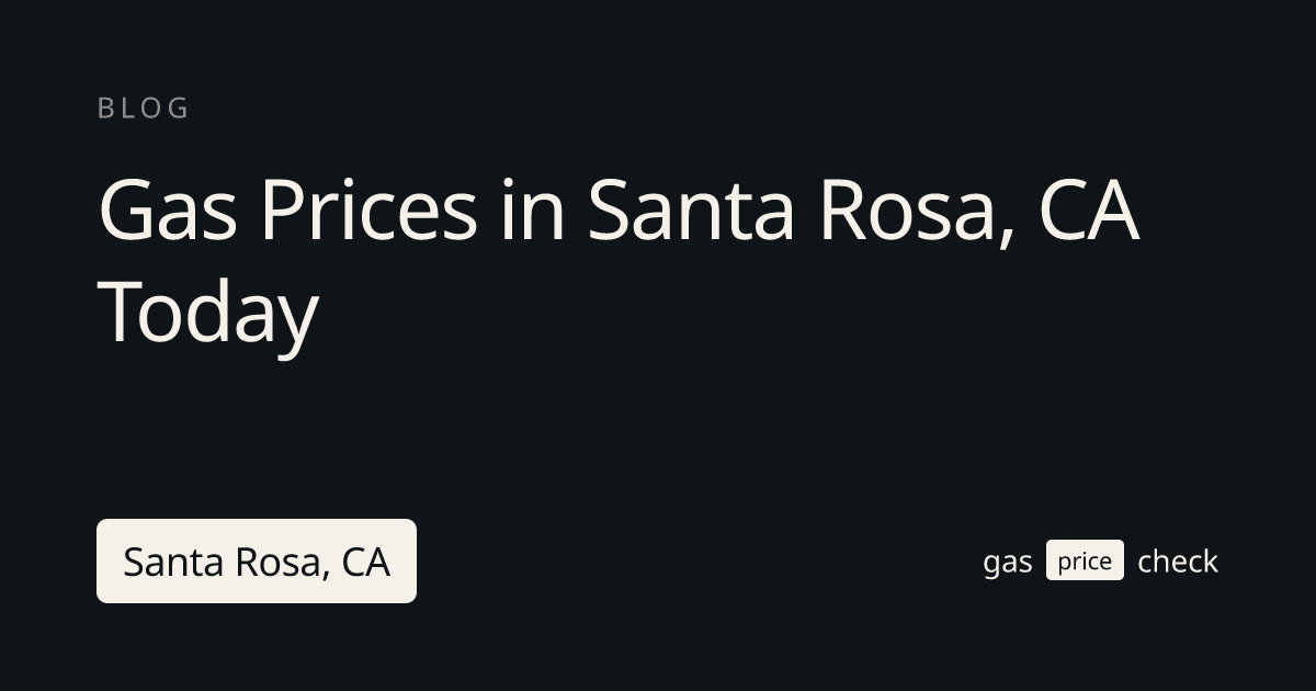 Santa Rosa Costco Gas Prices